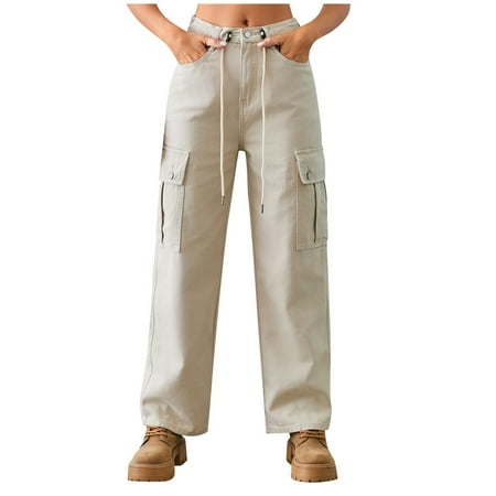 Womens Straight Leg Sweatpants Casual Workout Pants Women Solid Color Denim Drawstring Adjustable Washed Cargo Pants Casual Pants
Womens Straight Leg Sweatpants Casual Workout Pants Women Solid Color Denim Drawstring Adjustable Washed Cargo Pants Casual Pants