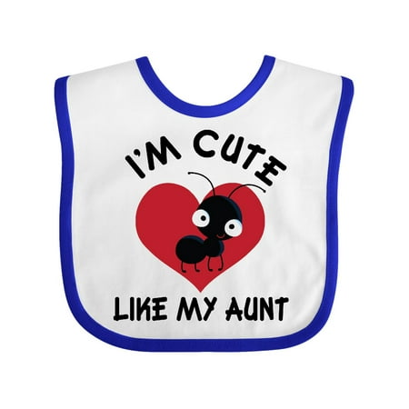Inktastic Cute Like My Aunt Gift Baby Boy or Baby Girl Bib