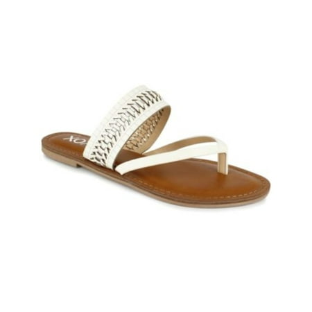 XOXO Womens White Woven Metallic Robby Open Toe Slip On Thong Sandals 9.5 M
XOXO Womens White Woven Metallic Robby Open Toe Slip On Thong Sandals 9.5 M