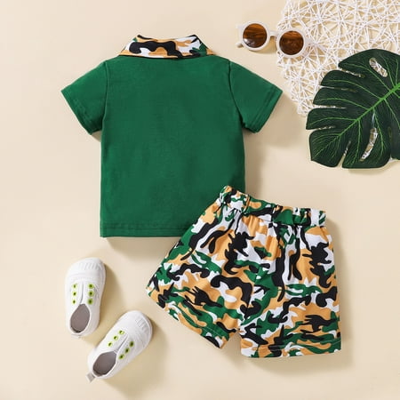 nsendm Toddler Boys Short Sleeve T Shirt Tops Camouflage Prints Shorts Kids Gentleman Outfits Kids Clothes Boys 2-7 Childrenscostume Green 6-12 Months
nsendm Toddler Boys Short Sleeve T Shirt Tops Camouflage Prints Shorts Kids Gentleman Outfits Kids Clothes Boys 2-7 Childrenscostume Green 6-12 Months