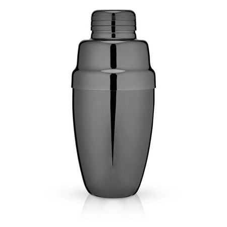 Viski Heavyweight Stainless Steel Cocktail Shaker with Strainer Gunmetal