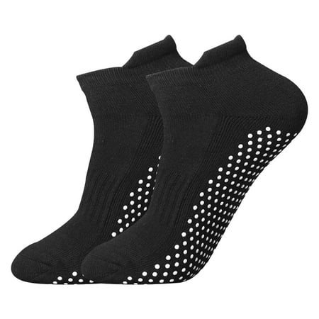 NUOLUX 1 Pair Unisex Yoga Anti-skid Grip Socks Breathable Sports Socks for Fitness