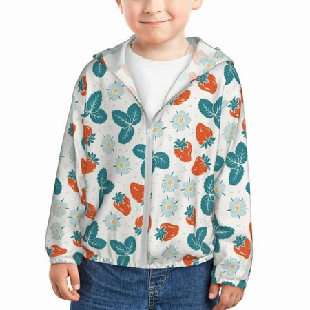 Vsdgher Floral Strawberr Kids Sun Protection Hoodie with Zip Rash Guard Tops Children s Long Sleeve Sun Protection Clothing - 3 Years
Vsdgher Floral Strawberr Kids Sun Protection Hoodie with Zip Rash Guard Tops Children s Long Sleeve Sun Protection Clothing - 3 Years