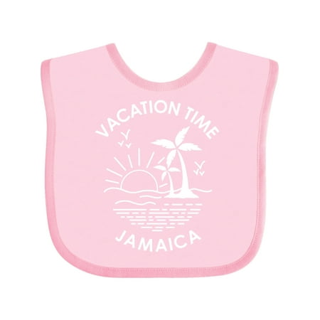 Inktastic Vacation Time in Jamaica Gift Baby Boy or Baby Girl Bib