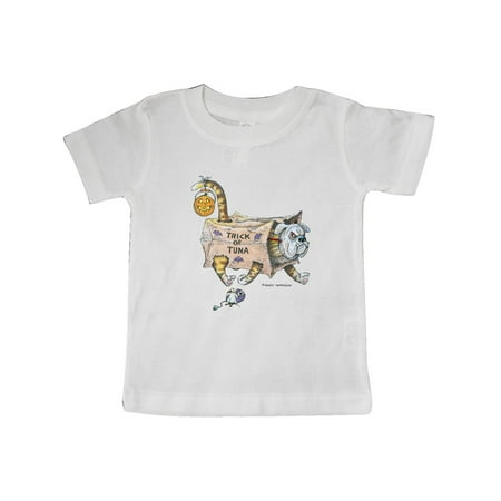 Inktastic Trick or Tuna Cat in Dog Costume Gift Baby Boy or Baby Girl T-Shirt