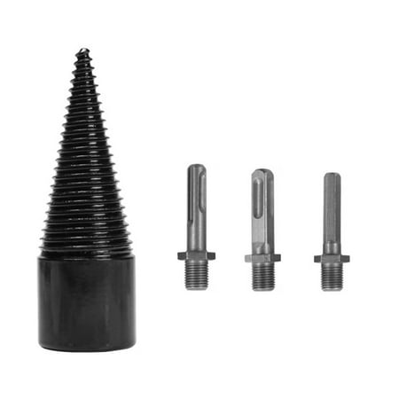 Walmeck Wood Splitter Drill Bit Firewood Log Splitter Drill Bit Heavy Duty Drill Screw Cone Driver 32mm with 3 Removable Shanks (Round Hex)
Walmeck Wood Splitter Drill Bit Firewood Log Splitter Drill Bit Heavy Duty Drill Screw Cone Driver 32mm with 3 Removable Shanks (Round Hex)