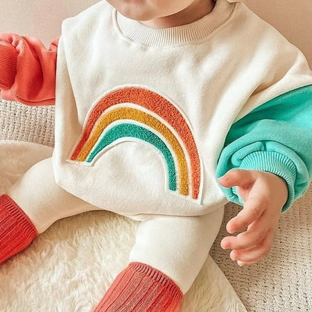 Hunpta Autumn Toddler Kids Baby Girls Boys Sweatshirt Tops Color Patchwork Long Sleeve Rainbow Printed Pullover Outwear
Hunpta Autumn Toddler Kids Baby Girls Boys Sweatshirt Tops Color Patchwork Long Sleeve Rainbow Printed Pullover Outwear