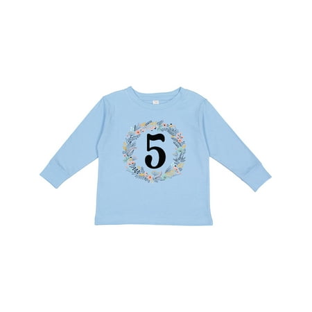 Inktastic 5th Birthday Flowered Wreath 5 Year Old Girl Gift Toddler Toddler Girl Long Sleeve T-Shirt
Inktastic 5th Birthday Flowered Wreath 5 Year Old Girl Gift Toddler Toddler Girl Long Sleeve T-Shirt