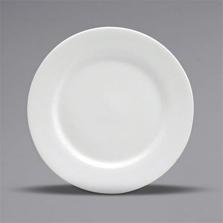 Buffalo F9010000124 7.12 in. Rolled Edge Porcelain Plate Cream White