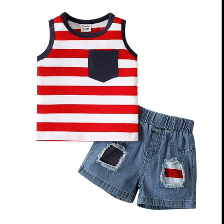 BJUTIR Girls Summer Outfits Kids Toddler Baby Spring Print Cotton Independence Day Short Sleeve Tshirt Jeans Shorts Outfits Clothes
BJUTIR Girls Summer Outfits Kids Toddler Baby Spring Print Cotton Independence Day Short Sleeve Tshirt Jeans Shorts Outfits Clothes