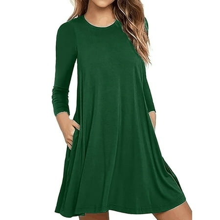 Sexy Dance Womens Nightgown Long Sleeve Nightshirt Casual Crew Neck Sleepwear Comfy Pocket Pajamas T Shirt Dress for Autumn Winter
Sexy Dance Womens Nightgown Long Sleeve Nightshirt Casual Crew Neck Sleepwear Comfy Pocket Pajamas T Shirt Dress for Autumn Winter