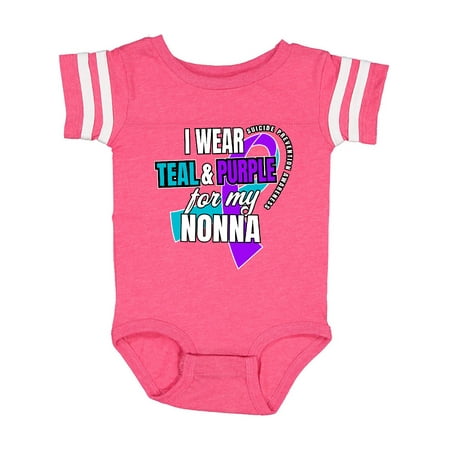 Inktastic Suicide Prevention I Wear Teal and Purple for My Nonna Gift Baby Boy or Baby Girl Bodysuit
Inktastic Suicide Prevention I Wear Teal and Purple for My Nonna Gift Baby Boy or Baby Girl Bodysuit
