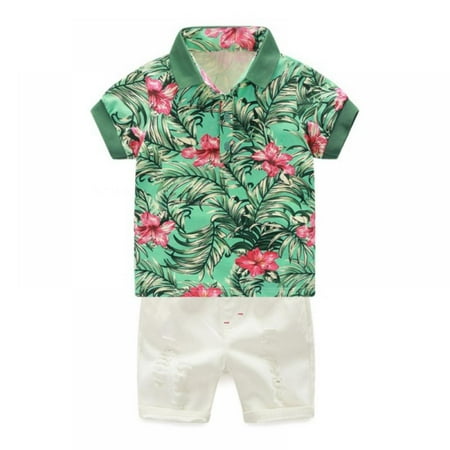 Toddler Baby Boys Shorts Sets Hawaiian Outfit Infant Kids Leave Floral Short Sleeve Shirt Top+Shorts Pants Suits
Toddler Baby Boys Shorts Sets Hawaiian Outfit Infant Kids Leave Floral Short Sleeve Shirt Top+Shorts Pants Suits