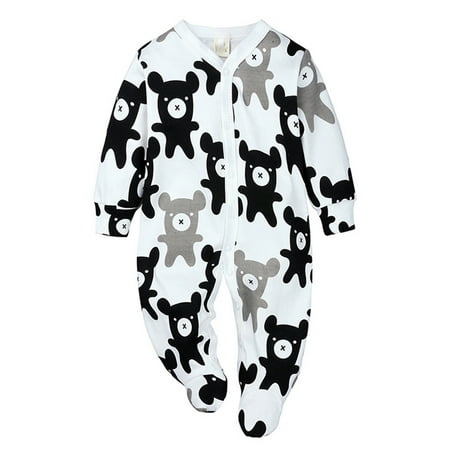 Boys Girls Long Sleeve Winter Cartoon Fashion Prints Jumpsuit Romper Footed Pajamas For Babys
Boys Girls Long Sleeve Winter Cartoon Fashion Prints Jumpsuit Romper Footed Pajamas For Babys