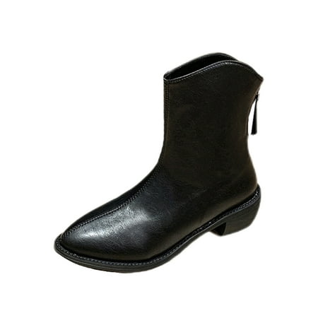 Ferndule Women Block Mid-Calf Boot Work Non-slip Mid Heel Cowgirl Boots Lightweight Solid Winter Shoes Black 7.5
Ferndule Women Block Mid-Calf Boot Work Non-slip Mid Heel Cowgirl Boots Lightweight Solid Winter Shoes Black 7.5
