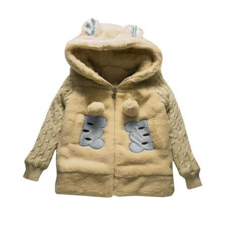 NOKIO Girls Outerwear Jackets Little/big Kids Girls Winter Hooded Long Sleeve Zipper Jacket Cartoon Pattern Flannel Warm Coat With Pockets Long Sleeve Solid Color Sweater Coats
NOKIO Girls Outerwear Jackets Little/big Kids Girls Winter Hooded Long Sleeve Zipper Jacket Cartoon Pattern Flannel Warm Coat With Pockets Long Sleeve Solid Color Sweater Coats