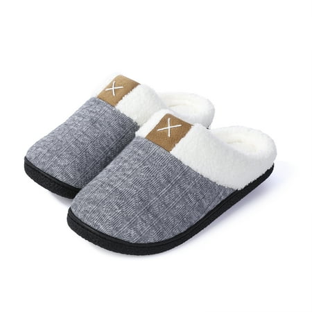 Kitsin Womens Memory Foam Slippers House Slippers Anti-Skid Slip On Plush Scuff Bedroom House Shoes Indoor Outdoor Rubber Sole
Kitsin Womens Memory Foam Slippers House Slippers Anti-Skid Slip On Plush Scuff Bedroom House Shoes Indoor Outdoor Rubber Sole