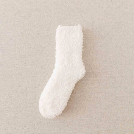 Socks Clearance Winter Women Coral Fleece Socks Middle Tube Sleeping Home Solid Stocking White Y11
Socks Clearance Winter Women Coral Fleece Socks Middle Tube Sleeping Home Solid Stocking White Y11