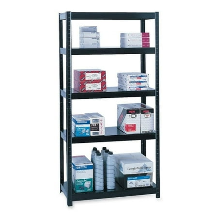 Safco Boltless Steel Shelving 48 x 18 x 72 - 5 x Shelf(ves) - 1000 lb Load Capacity - Black - Powder Coated - Steel - Assembly Required
Safco Boltless Steel Shelving 48 x 18 x 72 - 5 x Shelf(ves) - 1000 lb Load Capacity - Black - Powder Coated - Steel - Assembly Required