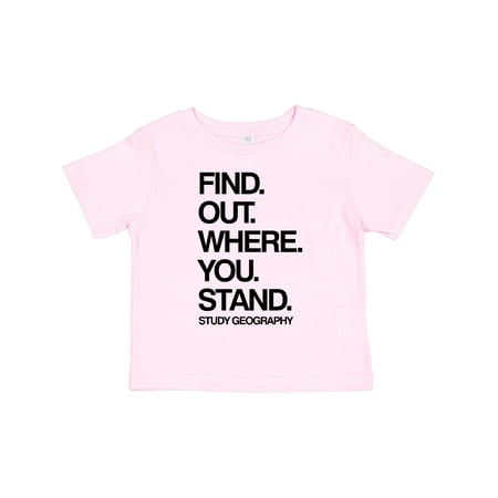 Inktastic Study Geography Gift Toddler Boy or Toddler Girl T-Shirt