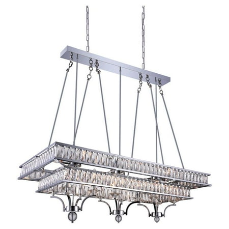 CWI Lighting Shalia 47 20-light Traditional Metal Island Chandelier in Chrome 
CWI Lighting Shalia 47 20-light Traditional Metal Island Chandelier in Chrome