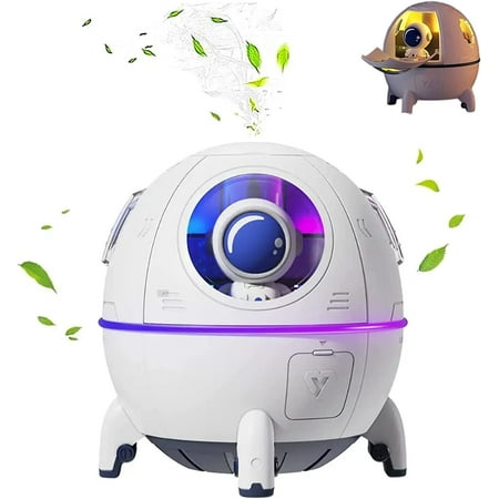 Space Capsule Air Humidifier USB Ultrasonic Cool Air Mist Humidifiers with Led Light 220ML Mini Portable Astronaut Humidificador Water Diffuser for Baby Bedroom Christmas Gift for Boys Gilrs
Space Capsule Air Humidifier USB Ultrasonic Cool Air Mist Humidifiers with Led Light 220ML Mini Portable Astronaut Humidificador Water Diffuser for Baby Bedroom Christmas Gift for Boys Gilrs