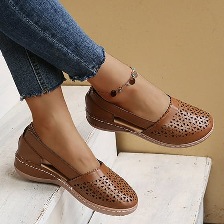 50% off Summer! TMOYZQ Wedge Sandals for Women Summer Closed Round Toe Roman Sandals with Arch Support Casual Outdoor Walking Sandals Lightweight Slip On Shoes
50% off Summer! TMOYZQ Wedge Sandals for Women Summer Closed Round Toe Roman Sandals with Arch Support Casual Outdoor Walking Sandals Lightweight Slip On Shoes