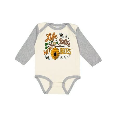 Inktastic Life is Better with Bees with Beehive Illustration Gift Baby Boy or Baby Girl Long Sleeve Bodysuit
Inktastic Life is Better with Bees with Beehive Illustration Gift Baby Boy or Baby Girl Long Sleeve Bodysuit
