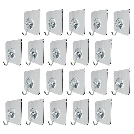 FRCOLOR 20pcs Practical Adhesive Hooks Waterproof Wall Hooks No Nail Sticky Hangers Key Bag Hook for Bathroom Kitchen
FRCOLOR 20pcs Practical Adhesive Hooks Waterproof Wall Hooks No Nail Sticky Hangers Key Bag Hook for Bathroom Kitchen