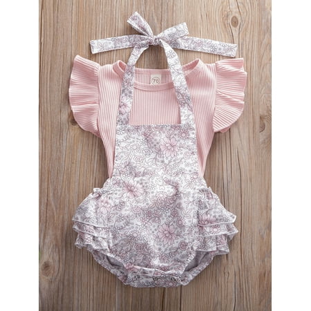 Huakaishijie Toddler Girl s Round Collar Romper Suit Ruffle Sleeves Cotton Tops + Tutu Shorts Pants 2PCS Set
Huakaishijie Toddler Girl s Round Collar Romper Suit Ruffle Sleeves Cotton Tops + Tutu Shorts Pants 2PCS Set