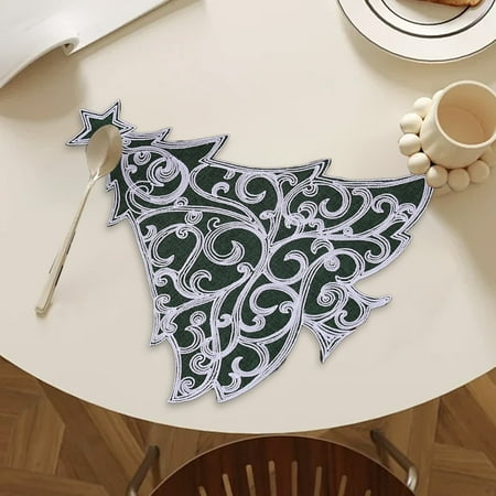 Ranliy Christmas Tree Placemats Embroidered Place Mats Kitchen Table Mats for For Xmas Winter Wedding Party Dinner Table Decoration
Ranliy Christmas Tree Placemats Embroidered Place Mats Kitchen Table Mats for For Xmas Winter Wedding Party Dinner Table Decoration
