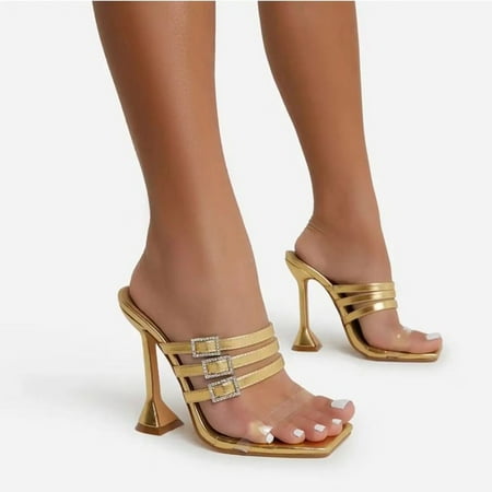 Zpanxa Slippers for Women Shoes Fashion Solid Color Minimalistic Sexy Rhinestone Hasp Classic Fine High Heels Sandals Flip Flops for Women Gold 39
Zpanxa Slippers for Women Shoes Fashion Solid Color Minimalistic Sexy Rhinestone Hasp Classic Fine High Heels Sandals Flip Flops for Women Gold 39