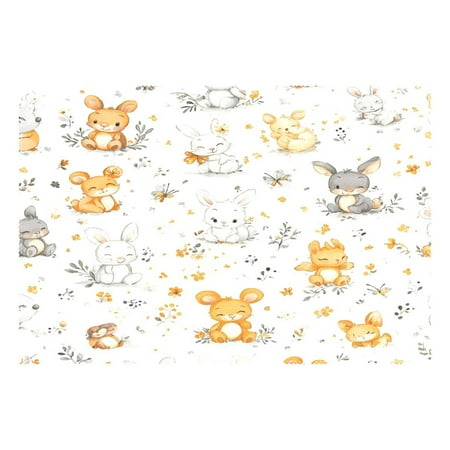 Playful Bunnies and Flowers 12x18in Heat-Resistant Non-Slip Place Mat Durable and Wrinkle-Resistant
Playful Bunnies and Flowers 12x18in Heat-Resistant Non-Slip Place Mat Durable and Wrinkle-Resistant