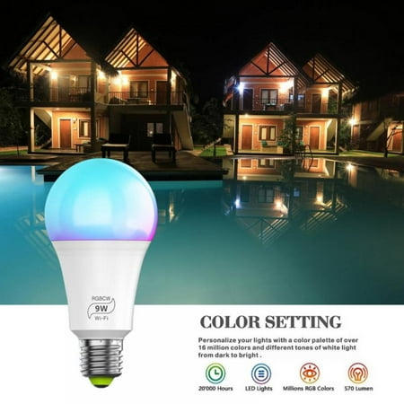 Savlot Smart WiFi Bulb Supports AlexaGoogle RGBWW Smart Bulb Voice Control Color-changing Vibrato LED Bulb Light Multi-color Bulb Compatible With Alexa And Google Home
Savlot Smart WiFi Bulb Supports AlexaGoogle RGBWW Smart Bulb Voice Control Color-changing Vibrato LED Bulb Light Multi-color Bulb Compatible With Alexa And Google Home