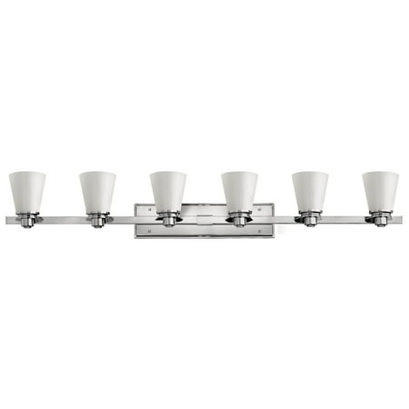 Hinkley Lighting H5556 Avon 6 Light 48 Wide Bathroom Vanity Light - Chrome