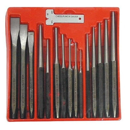 Astro Pneumatic Tool 1600-4 16-Piece Punch and Chisel Set 4x