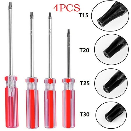 TENCE 4 Pcs/Set T15 T20 T25 T30 Magnetic Screwdrivers For Xbox 360 Wireless Controller
TENCE 4 Pcs/Set T15 T20 T25 T30 Magnetic Screwdrivers For Xbox 360 Wireless Controller