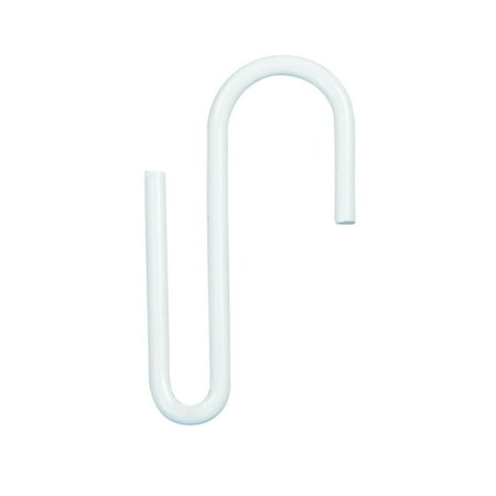 White Display S Hook for Wire Grid - Pack of 50