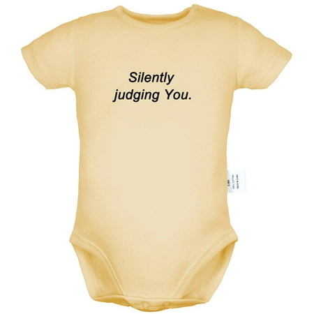 Silently Judging You Funny Rompers For Babies Newborn Baby Unisex Bodysuits Infant Jumpsuits Toddler 0-24 Months Kids One-Piece Oufits (Yellow 12-18 Months)
Silently Judging You Funny Rompers For Babies Newborn Baby Unisex Bodysuits Infant Jumpsuits Toddler 0-24 Months Kids One-Piece Oufits (Yellow 12-18 Months)