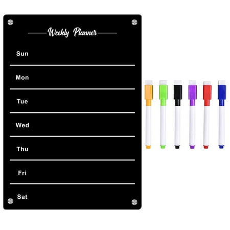 NUOLUX 1 Set of Weekly Planner Fridge Board Acrylic Magnetic Fridge Board Magnetic Planner Board
NUOLUX 1 Set of Weekly Planner Fridge Board Acrylic Magnetic Fridge Board Magnetic Planner Board