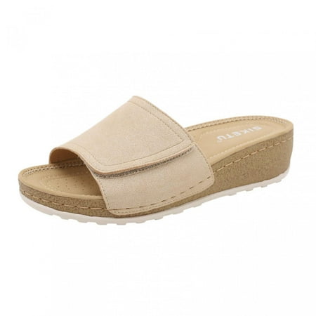 Tuscom Women s Summer Sandals Shoes Light Beach Slip-On Slippers Mid Heel Casual Fashion Comfortable Wedges Thick Sole Sandals Sandales Pour Femmes
Tuscom Women s Summer Sandals Shoes Light Beach Slip-On Slippers Mid Heel Casual Fashion Comfortable Wedges Thick Sole Sandals Sandales Pour Femmes
