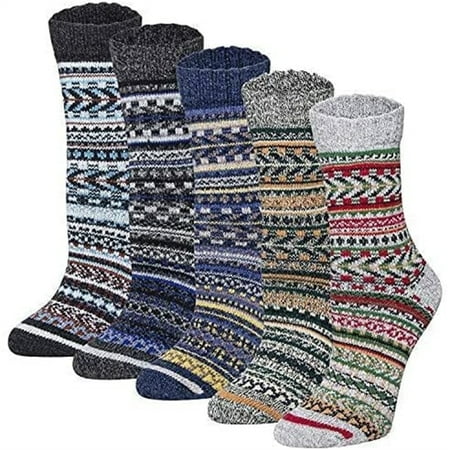 LEZMORE 5 Pairs Wool Socks for Women Gifts Winter Warm Thick Knit Cabin Cozy Crew Socks
LEZMORE 5 Pairs Wool Socks for Women Gifts Winter Warm Thick Knit Cabin Cozy Crew Socks