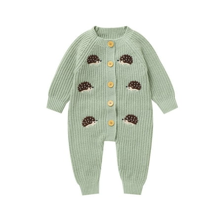 Winter Jumpsuit Toddler Boy Baby Boys Girls Animals Knit Romper Sweater Long Sleeve Button Down Jumpsuit Warm Winter Clothes 12-18 Months
Winter Jumpsuit Toddler Boy Baby Boys Girls Animals Knit Romper Sweater Long Sleeve Button Down Jumpsuit Warm Winter Clothes 12-18 Months
