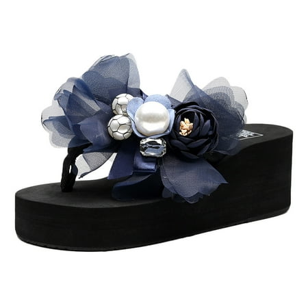 Follure Girl women s casual shoes Women Girls Floral Wedges Bohemian Style Flip Flops Sandals Slippers Beach Shoes Blue 39
Follure Girl women s casual shoes Women Girls Floral Wedges Bohemian Style Flip Flops Sandals Slippers Beach Shoes Blue 39