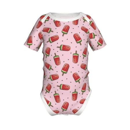 Yiaed Watermelon Ice Cream Print Infant Climbing Short Sleeve Onesie One-Piece Baby Bodysuit Clothes 0-12 Months -
Yiaed Watermelon Ice Cream Print Infant Climbing Short Sleeve Onesie One-Piece Baby Bodysuit Clothes 0-12 Months -