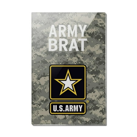 U.S. Army Brat Rectangle Acrylic Fridge Refrigerator Magnet
