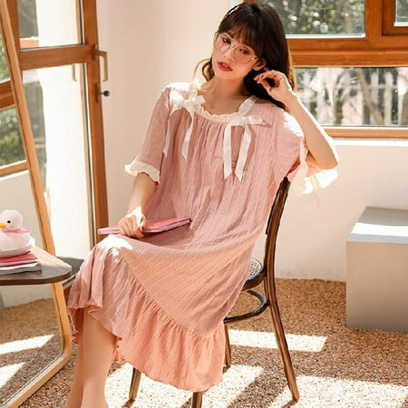 DanceeMangoo Lazy Style Summer Womens Short Cotton Sleepwear Shirt 4XL Home Nightshirt Women Causal Loose Ladies Nightgown Women Dress
DanceeMangoo Lazy Style Summer Womens Short Cotton Sleepwear Shirt 4XL Home Nightshirt Women Causal Loose Ladies Nightgown Women Dress