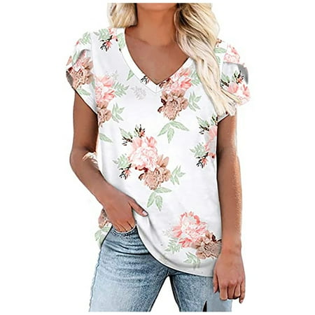 Odeerbi Clearance Womens Tops Dressy Casual Blouse Erogenous Trendy Printed Regular V Neck Short Sleeves Top White
Odeerbi Clearance Womens Tops Dressy Casual Blouse Erogenous Trendy Printed Regular V Neck Short Sleeves Top White