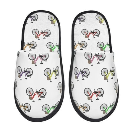 Slippers for Women colorful bicycle Pattern Womens Slippers Fuzzy Winter House Shoes Soft Anti-Skid Slippers Indoor and Outdoor
Slippers for Women colorful bicycle Pattern Womens Slippers Fuzzy Winter House Shoes Soft Anti-Skid Slippers Indoor and Outdoor