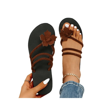 Lacyhop Womens Flip-flops Slip On Flat Sandal Summer Thong Sandals Indoor Outdoor Non-Slip Shoes Lightweight Beach Brown 3cm Platform 7.5
Lacyhop Womens Flip-flops Slip On Flat Sandal Summer Thong Sandals Indoor Outdoor Non-Slip Shoes Lightweight Beach Brown 3cm Platform 7.5
